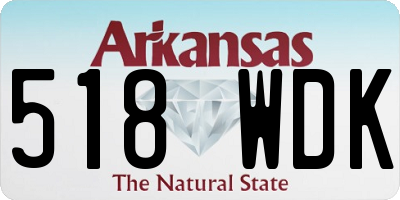 AR license plate 518WDK