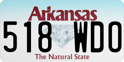 AR license plate 518WDO