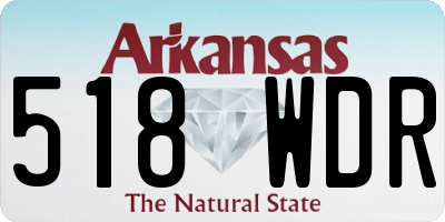 AR license plate 518WDR