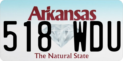 AR license plate 518WDU