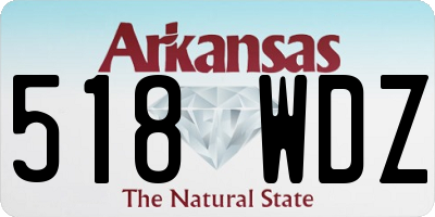 AR license plate 518WDZ