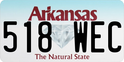 AR license plate 518WEC