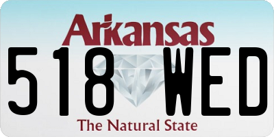 AR license plate 518WED