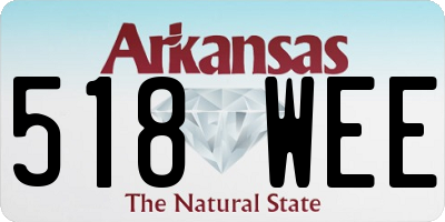AR license plate 518WEE