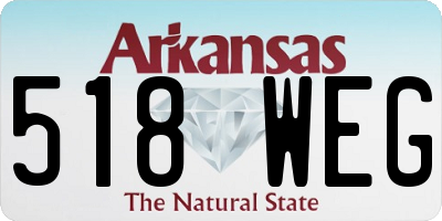 AR license plate 518WEG