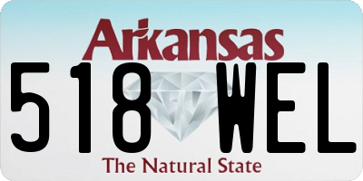 AR license plate 518WEL