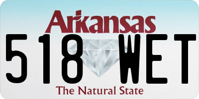 AR license plate 518WET