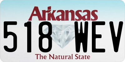 AR license plate 518WEV
