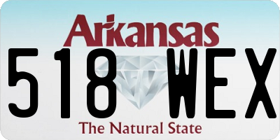AR license plate 518WEX