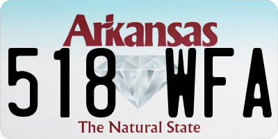 AR license plate 518WFA