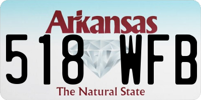 AR license plate 518WFB