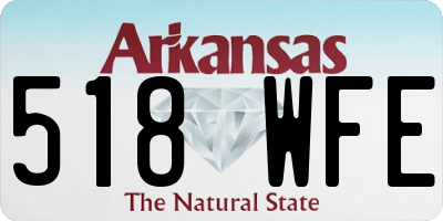 AR license plate 518WFE