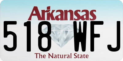 AR license plate 518WFJ