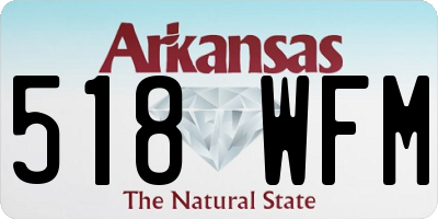 AR license plate 518WFM