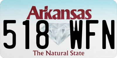 AR license plate 518WFN