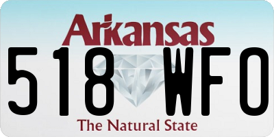 AR license plate 518WFO