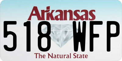 AR license plate 518WFP