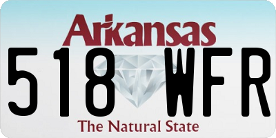 AR license plate 518WFR