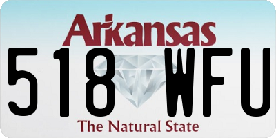 AR license plate 518WFU