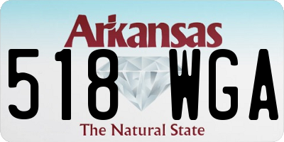 AR license plate 518WGA