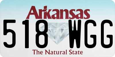 AR license plate 518WGG