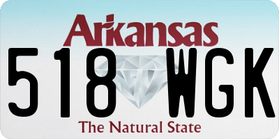 AR license plate 518WGK