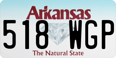 AR license plate 518WGP