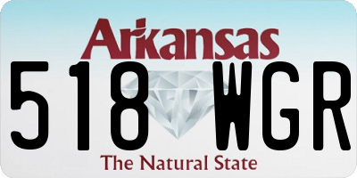 AR license plate 518WGR