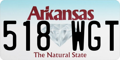 AR license plate 518WGT