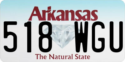 AR license plate 518WGU