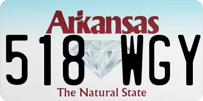 AR license plate 518WGY