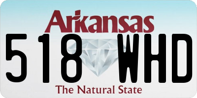 AR license plate 518WHD