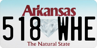 AR license plate 518WHE