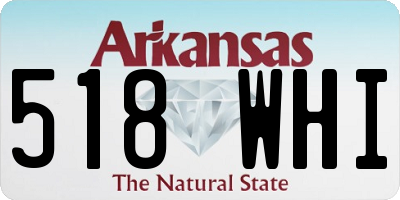 AR license plate 518WHI