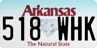 AR license plate 518WHK