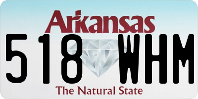 AR license plate 518WHM