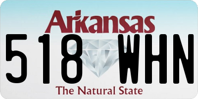 AR license plate 518WHN