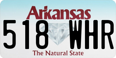 AR license plate 518WHR