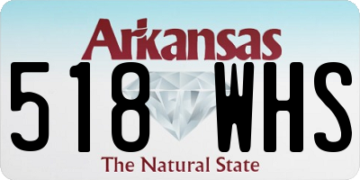 AR license plate 518WHS
