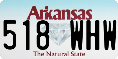 AR license plate 518WHW