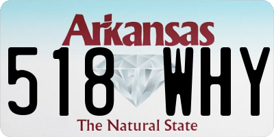 AR license plate 518WHY