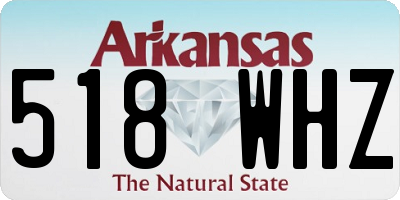 AR license plate 518WHZ