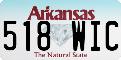 AR license plate 518WIC