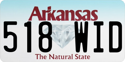 AR license plate 518WID