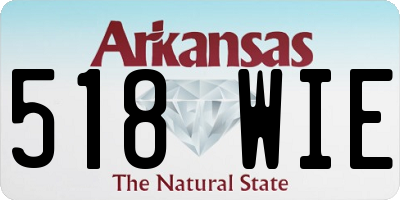 AR license plate 518WIE