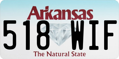 AR license plate 518WIF