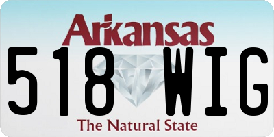 AR license plate 518WIG