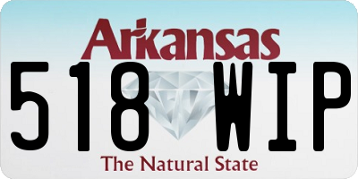 AR license plate 518WIP