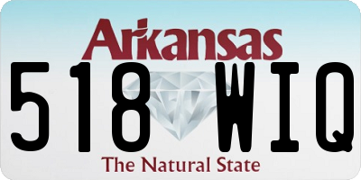 AR license plate 518WIQ