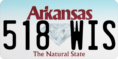 AR license plate 518WIS